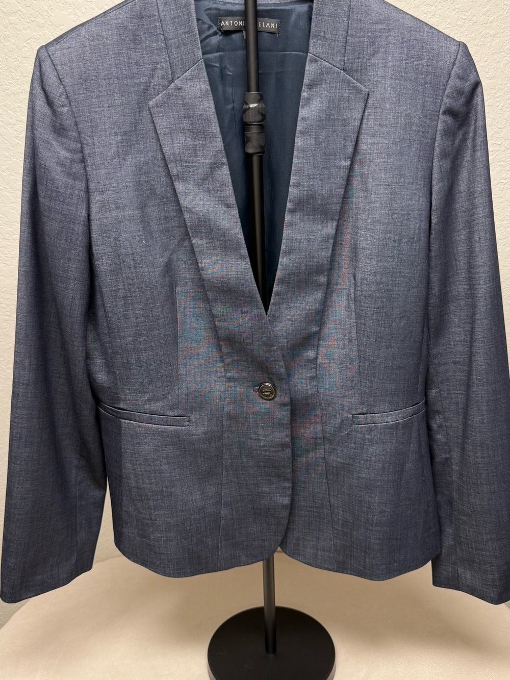 ANTONIO MELANI Black Label on Dark Blue Lining